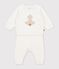 Completo neonato in maglia lavorata fantasia MILK