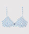 Reggiseno imbottito cuore rosso ragazza in cotone biologico e elastan bianco MARSHMALLOW/ MALLARD