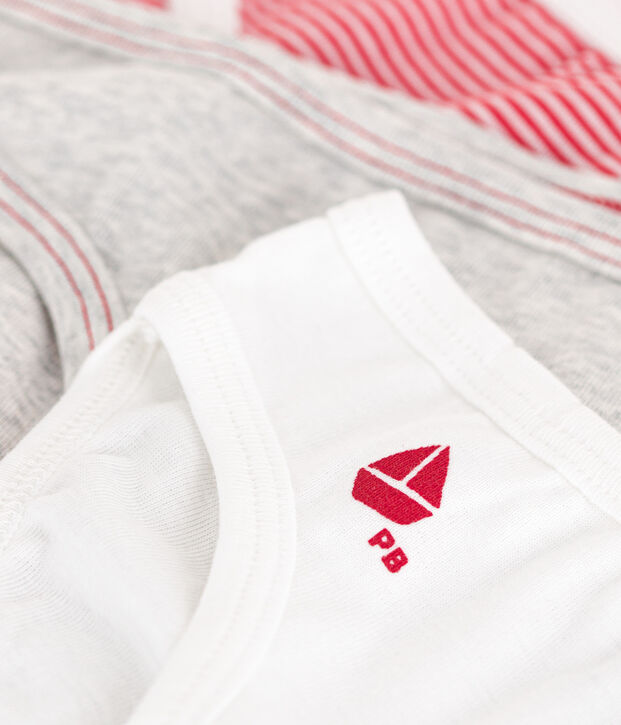 Confezione da 3 slip bambina in cotone multicolore