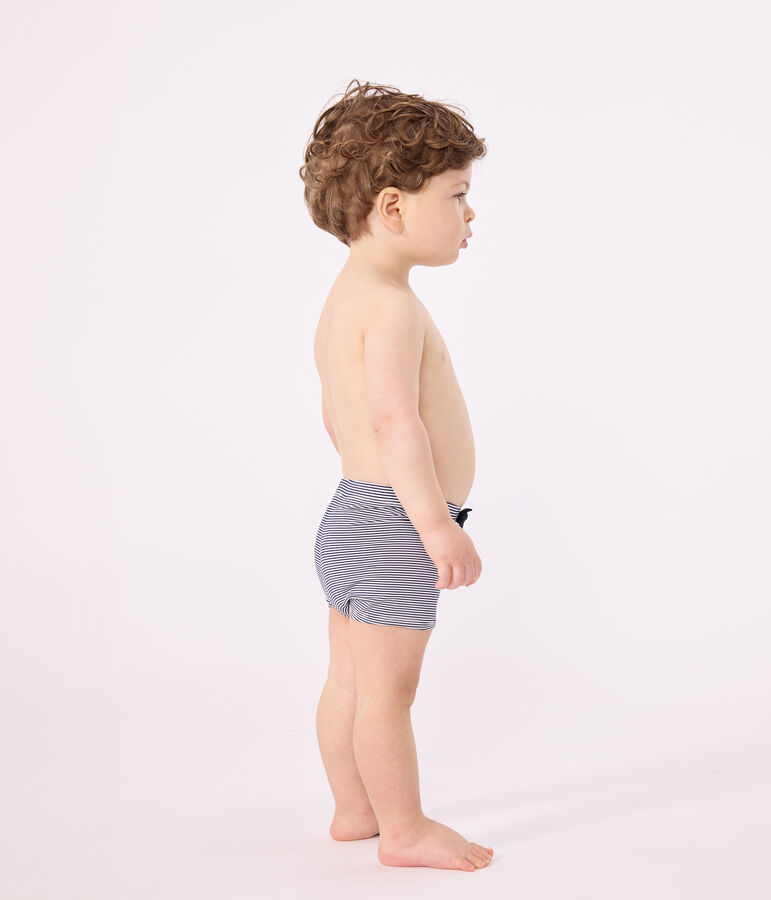 Shorts da bagno beb&egrave; blu/bianco