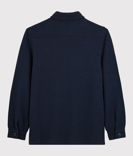 Camicia in cotone caldo donna blu SMOKING