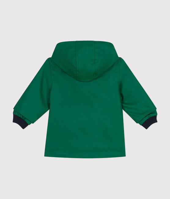 Impermebile iconico neonato verde JARDIN