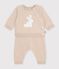 Completo neonato in maglia lavorata fantasia PAIN