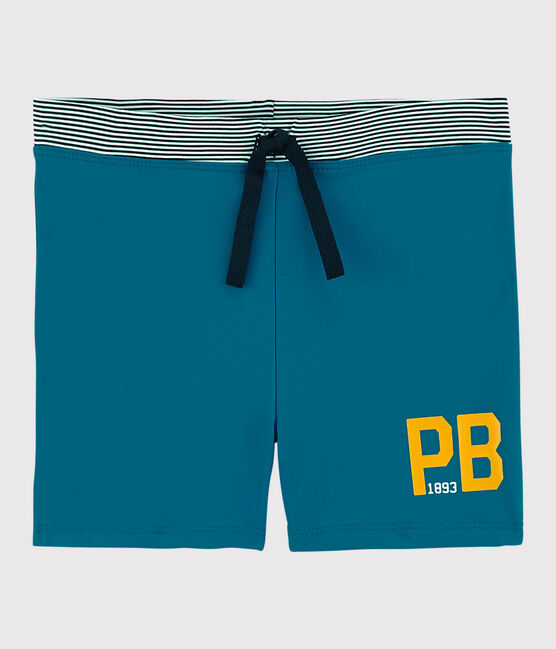 Costume da bagno riciclato bambino blu MYKONOS