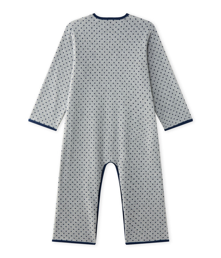 Tutina calda per bambino in pile grigio SUBWAY/blu MEDIEVAL