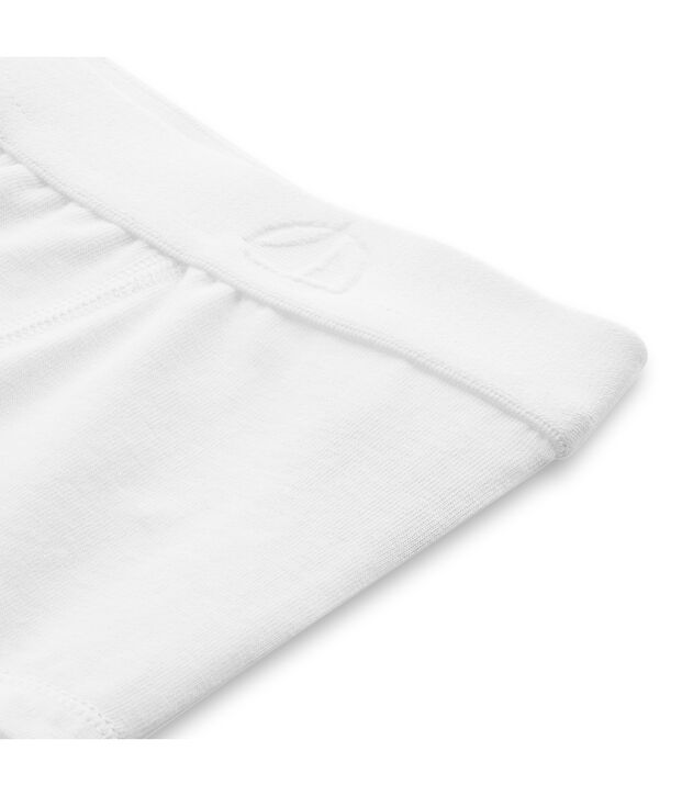 Boxer gar&ccedil;on uni bianco