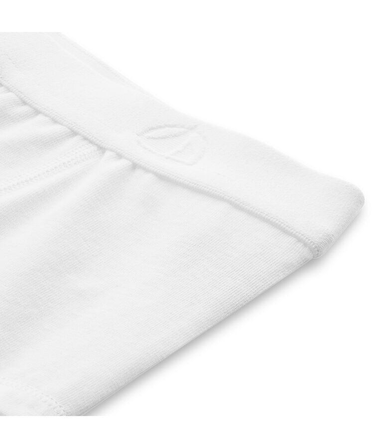 Boxer gar&ccedil;on uni bianco ECUME