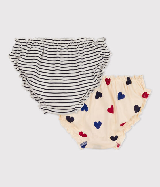 Confezione da 2 slip con frufru, cotone, Donna variante 1