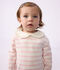 Marini&egrave;re con colletto in cotone neonato rosa/rosa