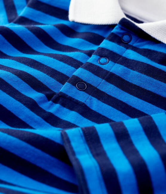 Polo in cotone bebè. blu SMOKING/ RUISSEAU