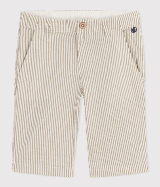 Bermuda in seersucker bambino MARECAGE/ MARSHMALLOW