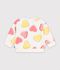 Felpa in cotone con stampa a cuori neonato bianco/multicolore
