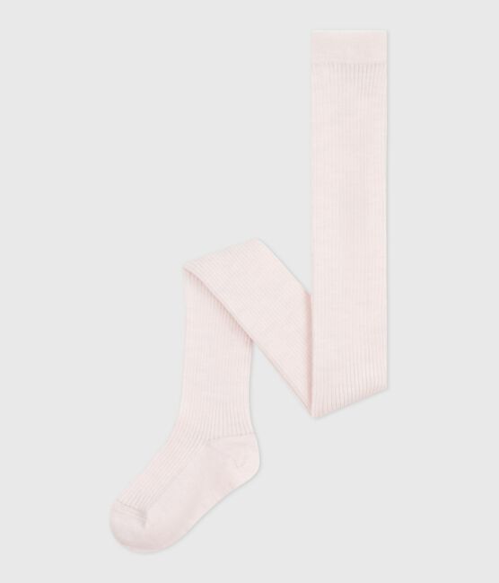 Collant in lana bambina rosa FLEUR