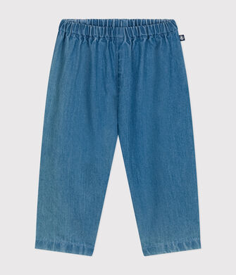 Pantaloni in denim leggero per beb&egrave;