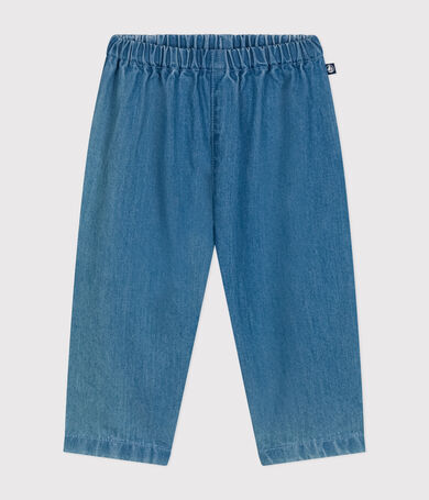 Pantaloni in denim leggero per beb&egrave;