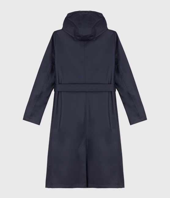 Trench con cappuccio donna blu SMOKING