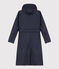 Trench con cappuccio donna blu SMOKING