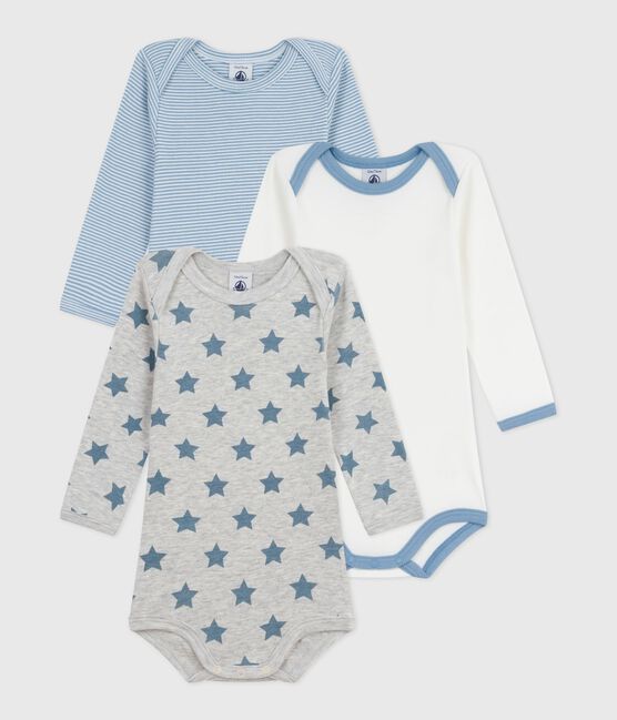 Set di body a maniche lunghe in cotone con stelle stampate neonato variante 1