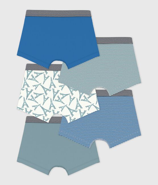 Set di boxer in cotone con stampa Tour Eiffel bambino variante 1