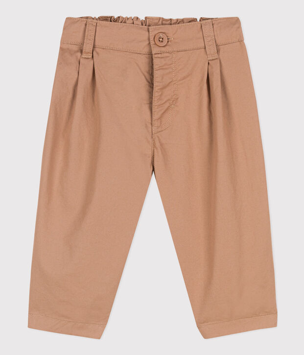Pantaloni beb&egrave; in adorabile tessuto serge beige