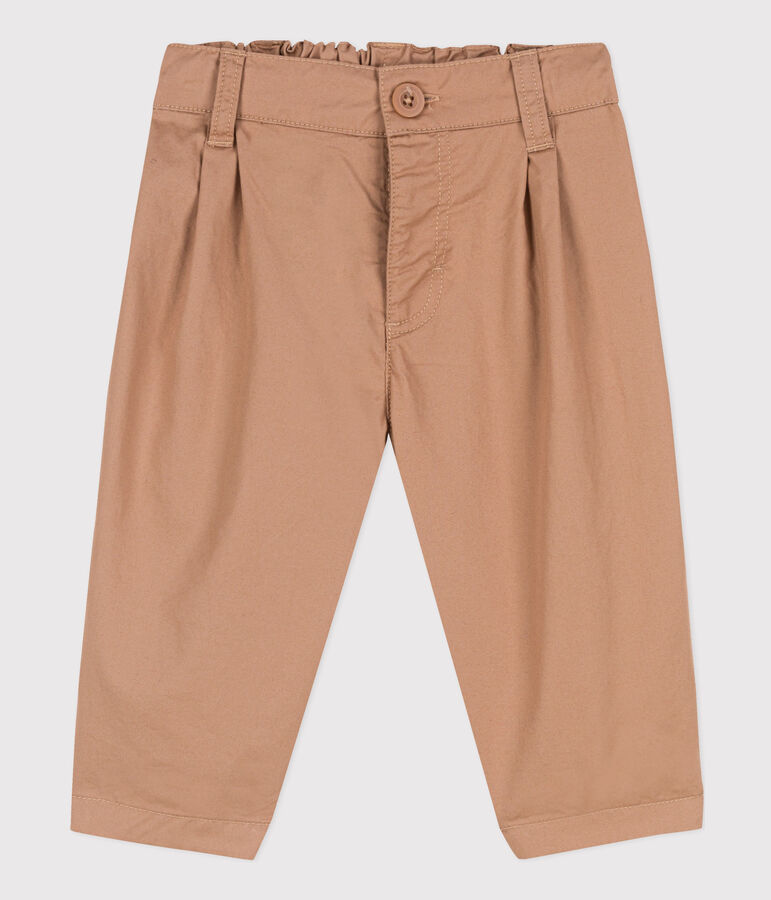 Pantaloni beb&egrave; in adorabile tessuto serge beige