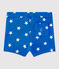 Short bebé bambino stampato blu PERSE/bianco MARSHMALLOW