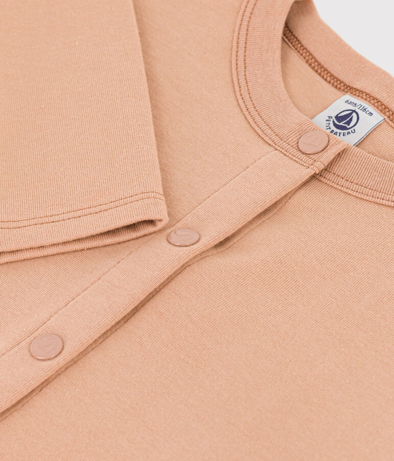 Cardigan in cotone bambina beige