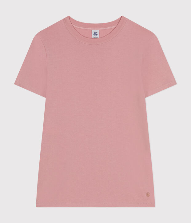 T-shirt l'Iconique in coton tinta unita donna rosa