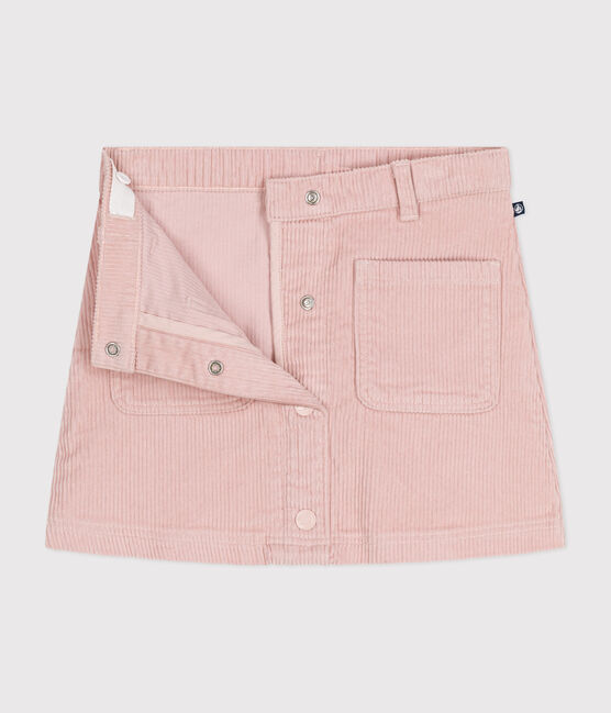 Gonna bambina in velluto rosa SALINE