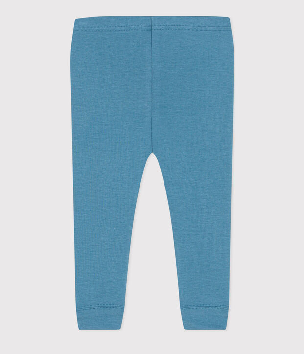 Leggings in cotone per beb&egrave; blu