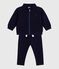 Set per neonato composto da felpa e pantaloni in cotone tinta unita SOIR