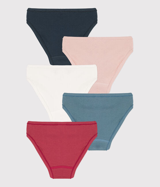 Confezione da 5 slip bambina in cotone variante 1