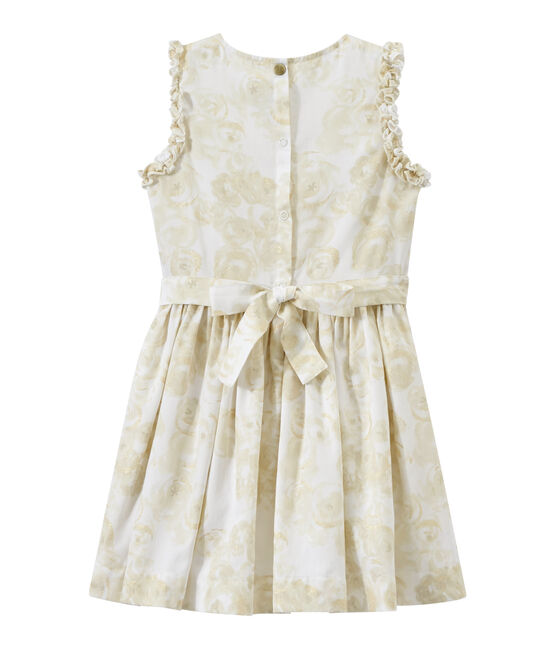 Abito bambina senza maniche stampato bianco MARSHMALLOW/bianco MULTICO