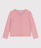 Cardigan in cotone tinta unita bambino rosa CHARME