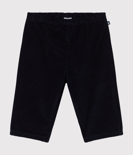 Pantaloni in velluto neonato blu SMOKING