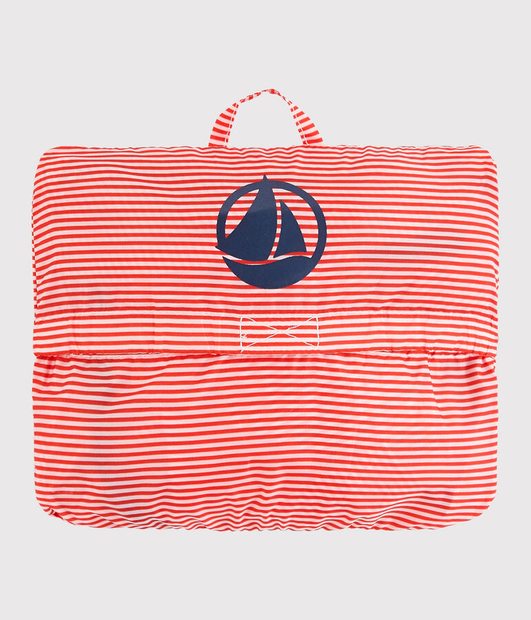 Giacca antivento in poliestere riciclato bambina - bambino rosa/bianco