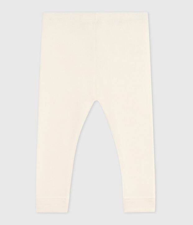 Leggings in cotone tinta unita neonato MILK