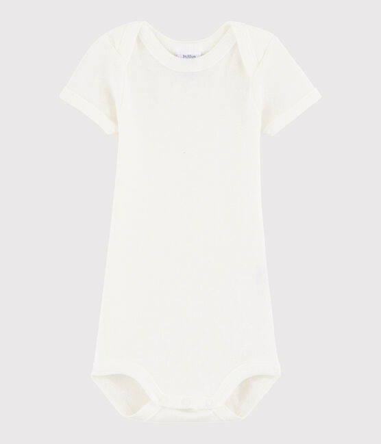 Body a manica corta bebè unisex bianco MARSHMALLOW