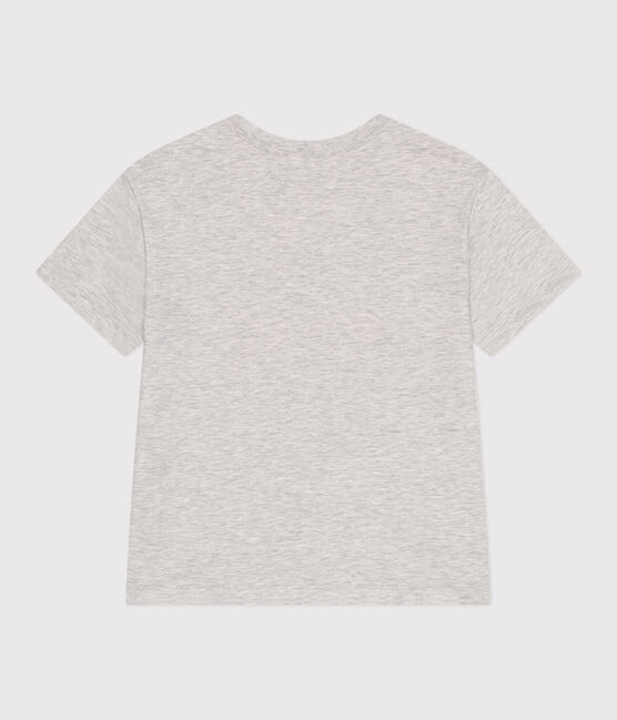 T-shirt a maniche corte in cotone con stampa bambino grigio BELUGA CHINE