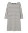 Robe marinière femme en jersey lourd beige COQUILLE/blu SMOKING