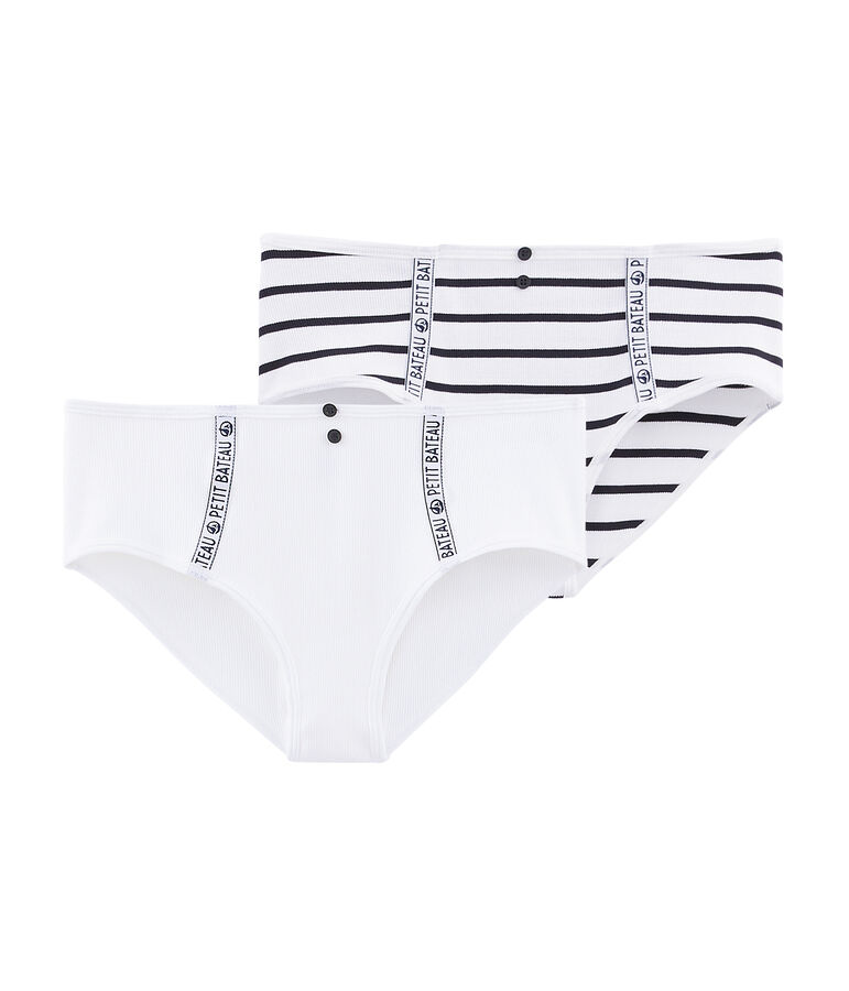 Lotto di 2 slip vita alta donna multicolore