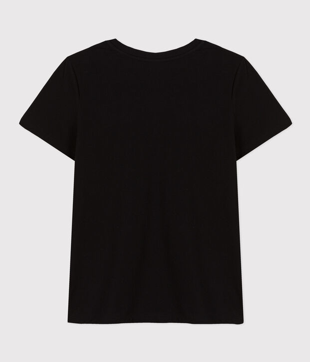 T-shirt LE DROIT girocollo in cotone Donna nero