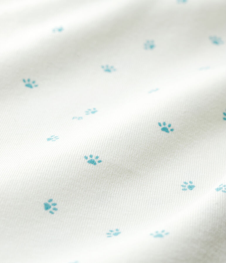 Body manica corta orme beb&egrave; bianco MARSHMALLOW/bianco MISTIGRI