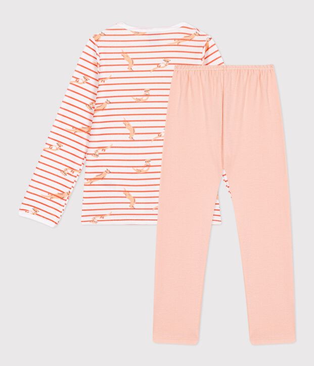 Pyjama  en velours bianco/rosa/multicolore