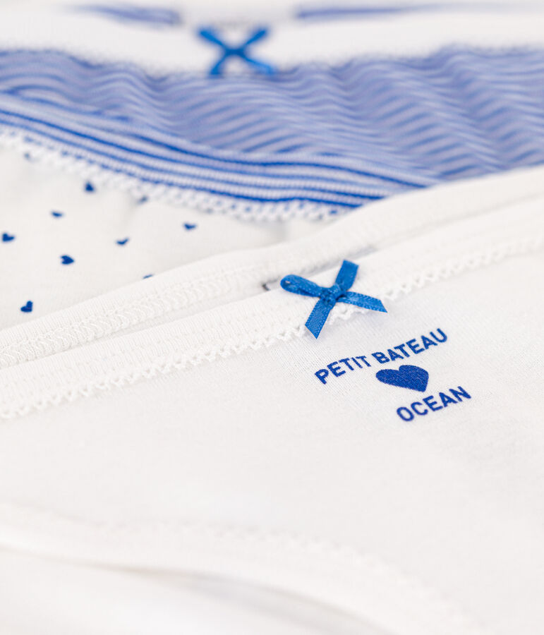 Confezione da 3 slip in cotone bambina variante 1