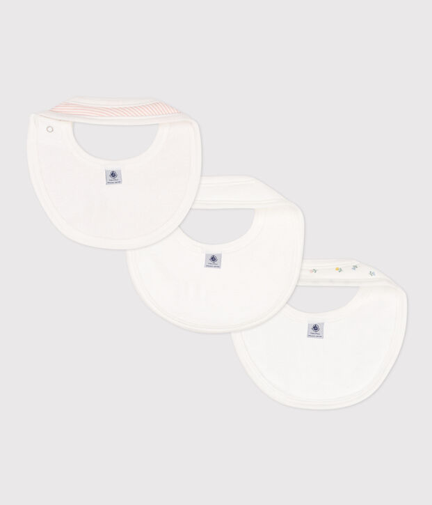 Confezione da 3 bavaglini con stampa in cotone multicolore