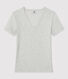 T-shirt L'ICONIQUE scollo a V in cotone Donna