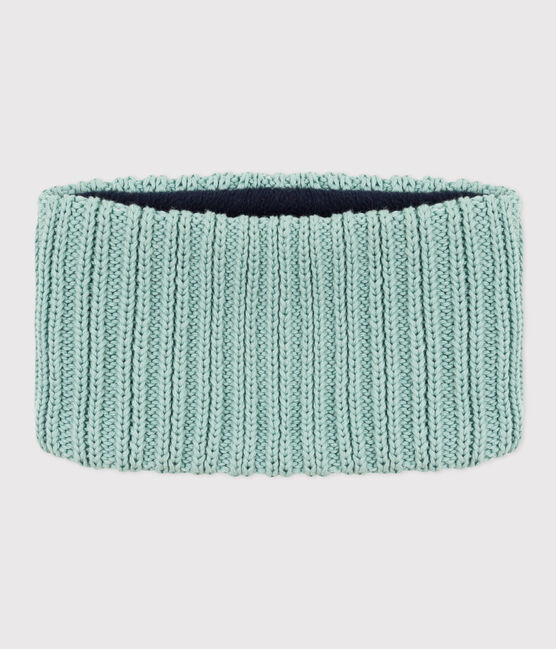 Snood in maglia con fodera in pile bebè bambino unisex verde PAUL