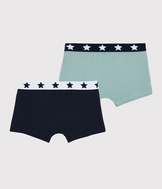 Confezione da 2 boxer bambino in cotone biologico e elastan variante 1