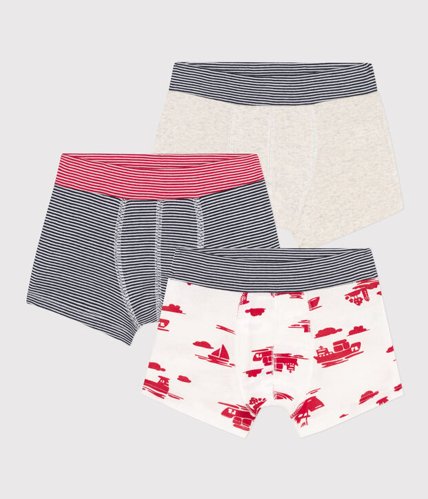 Confezione da 3 boxer Le Havre in cotone bambino multicolore